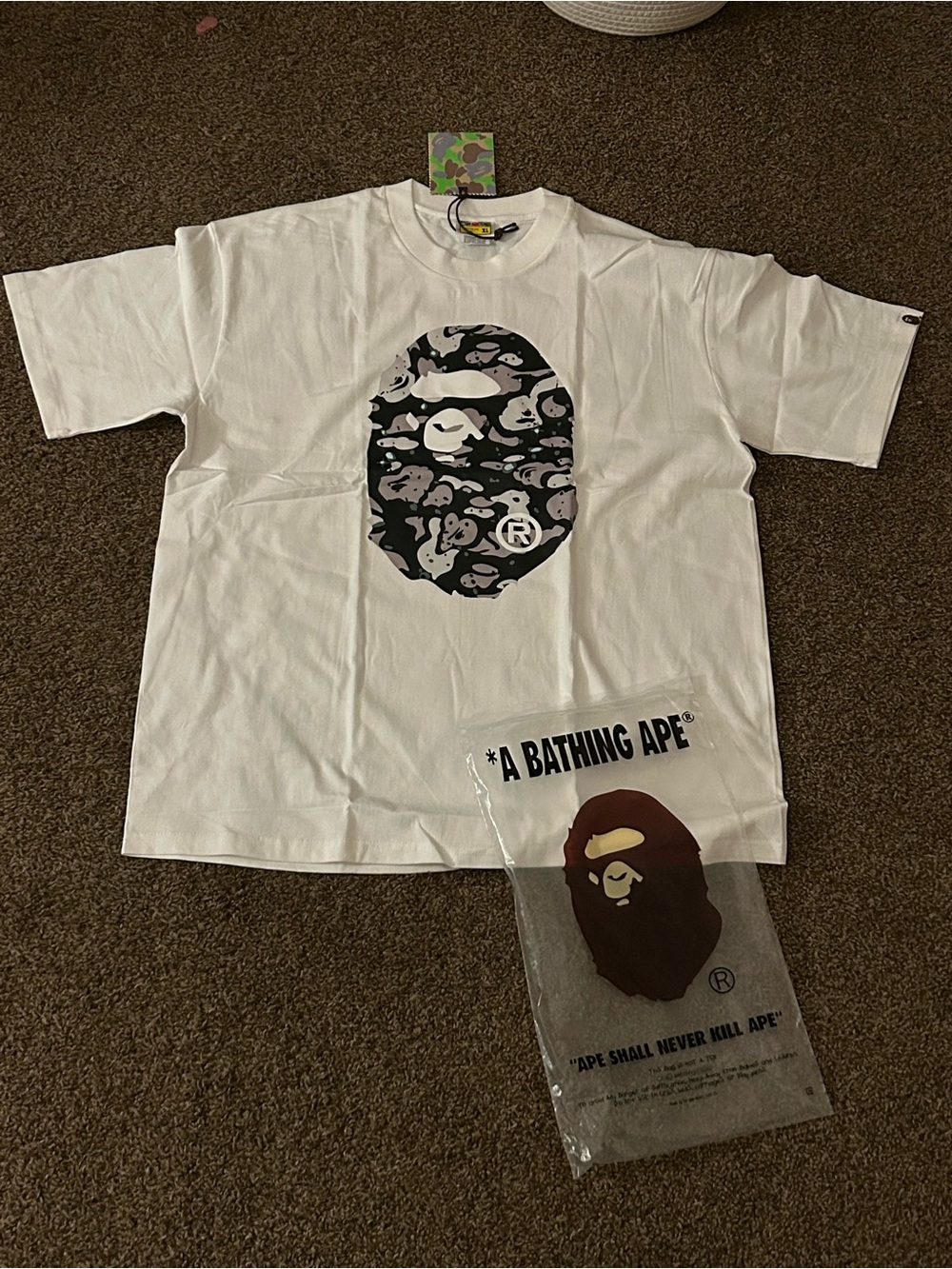 Bape Big Head Tee Size XL